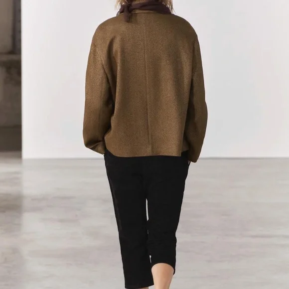 NWT Zara herringbone jacket - Picture 5 of 13